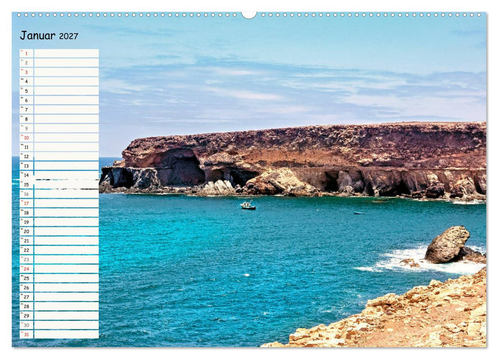 FUERTEVENTURA Geburtstagskalender mit Planerfunktion (CALVENDO Wandkalender 2027)