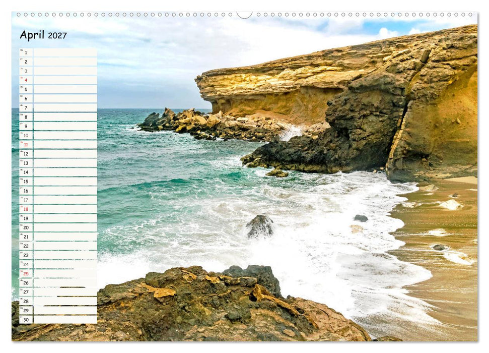 FUERTEVENTURA Geburtstagskalender mit Planerfunktion (CALVENDO Wandkalender 2027)