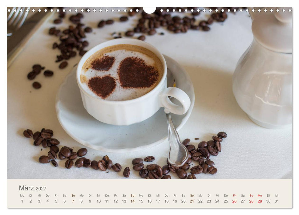 I Love Coffee - Dein Kaffeekalender für Geniesser des schwarzen Goldes (CALVENDO Wandkalender 2027)
