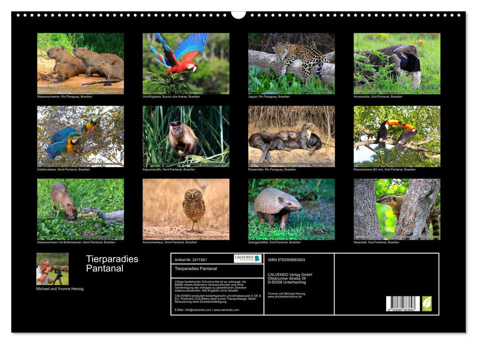 Tierparadies Pantanal (CALVENDO Wandkalender 2027)