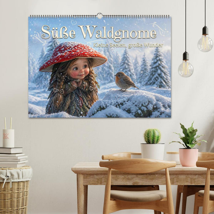 Süße Waldgnome - Kleine Seelen, große Wunder (CALVENDO Wandkalender 2027)