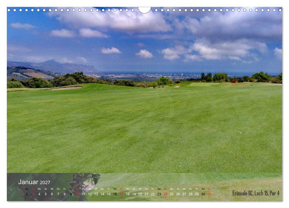 Golfplätze Kapstadt - Cape Winelands und Overberg (CALVENDO Wandkalender 2027)