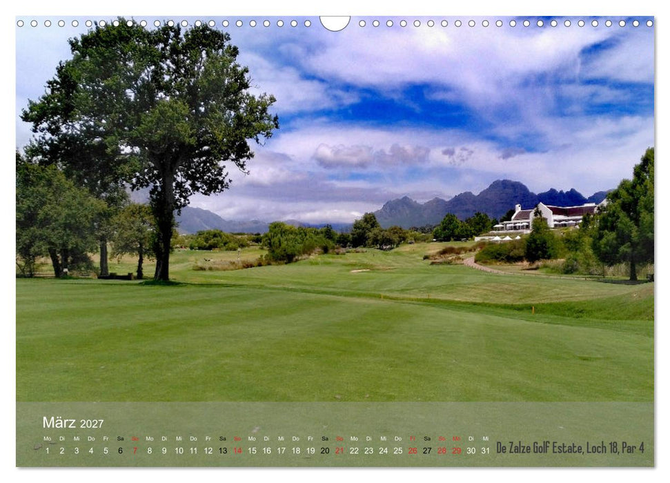 Golfplätze Kapstadt - Cape Winelands und Overberg (CALVENDO Wandkalender 2027)