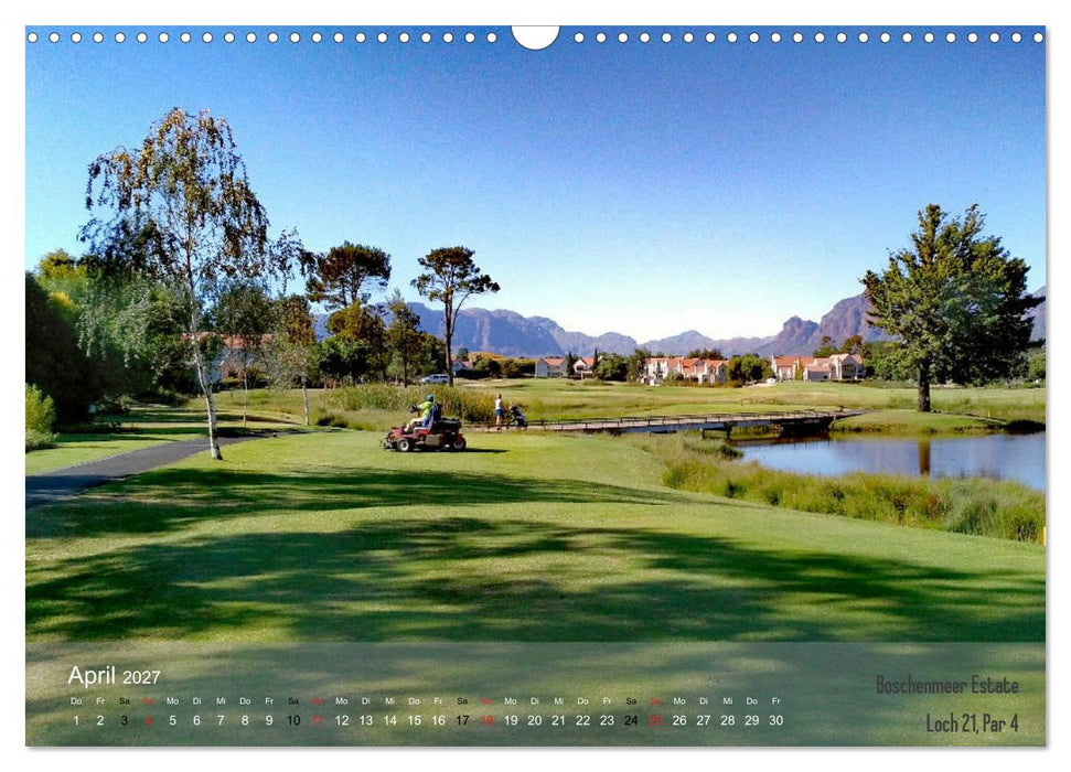 Golfplätze Kapstadt - Cape Winelands und Overberg (CALVENDO Wandkalender 2027)