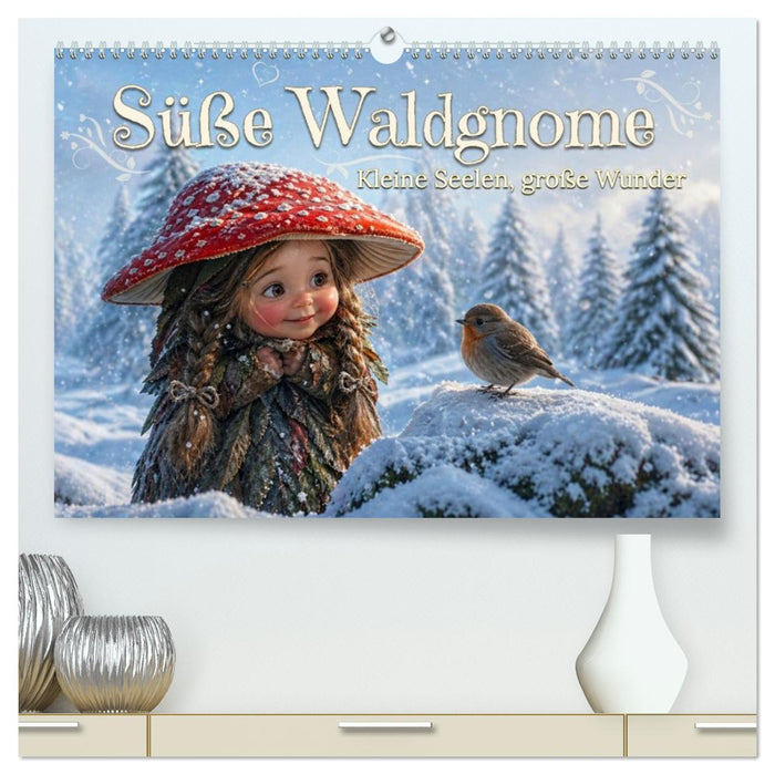 Süße Waldgnome - Kleine Seelen, große Wunder (CALVENDO Premium Wandkalender 2027)