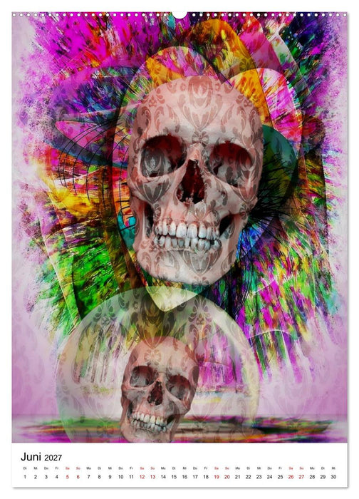Wer vor dem Tod flieht, der läuft ihm nach - Nico Bielows Totenköpfe (CALVENDO Wandkalender 2027)