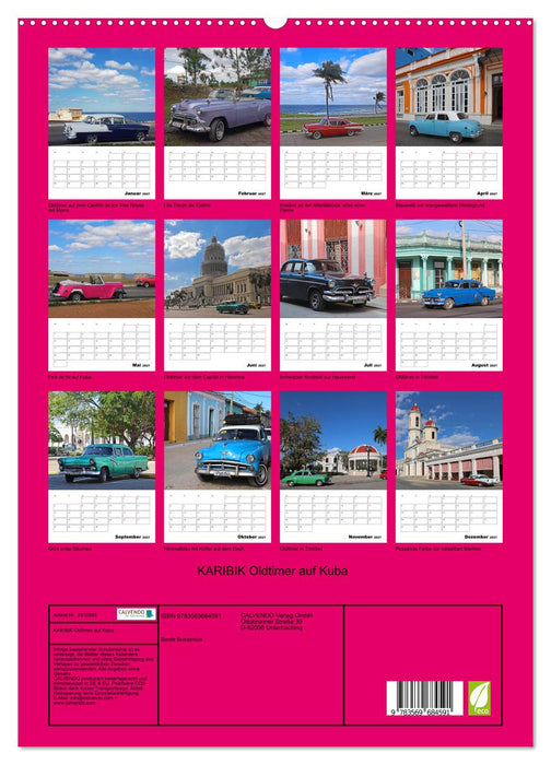 KARIBIK Oldtimer auf Kuba (CALVENDO Premium Wandkalender 2027)
