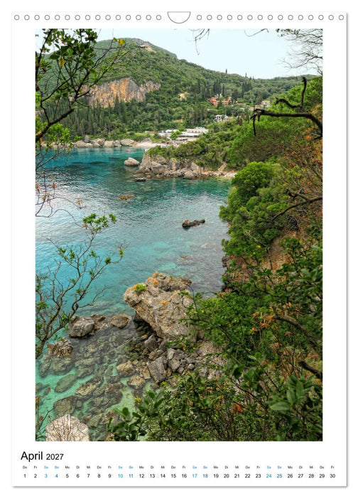 Korfu - Paradiesische Insel in der Adria (CALVENDO Wandkalender 2027)