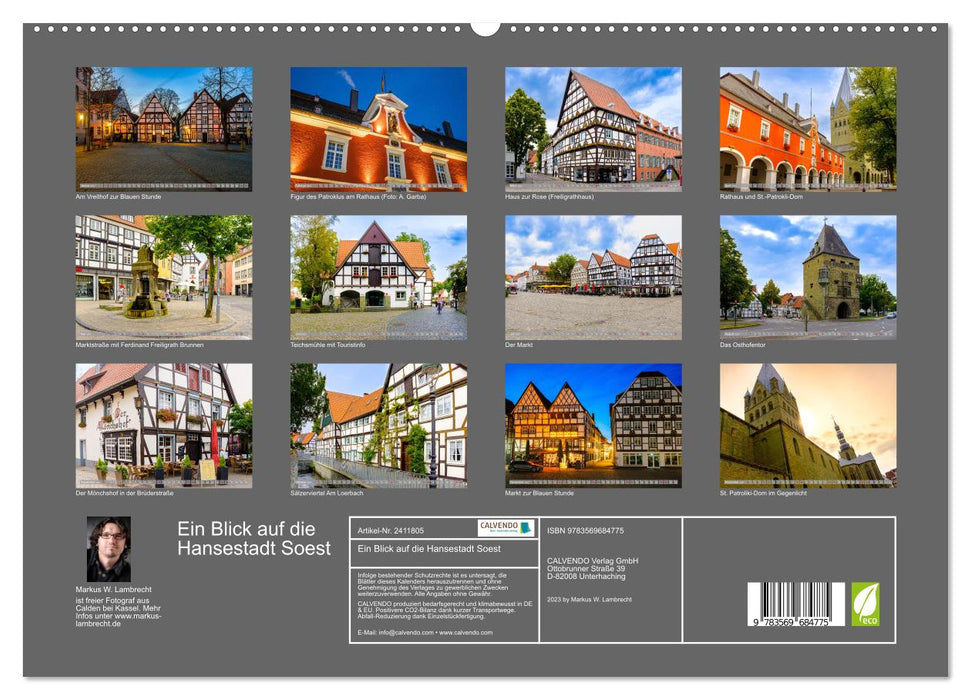 Ein Blick auf die Hansestadt Soest (CALVENDO Premium Wandkalender 2027)