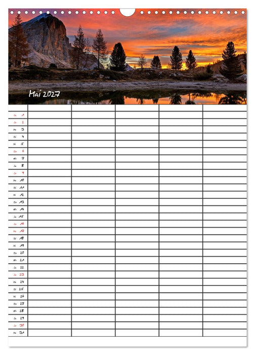 Dein Berge Kalender (CALVENDO Wandkalender 2027)