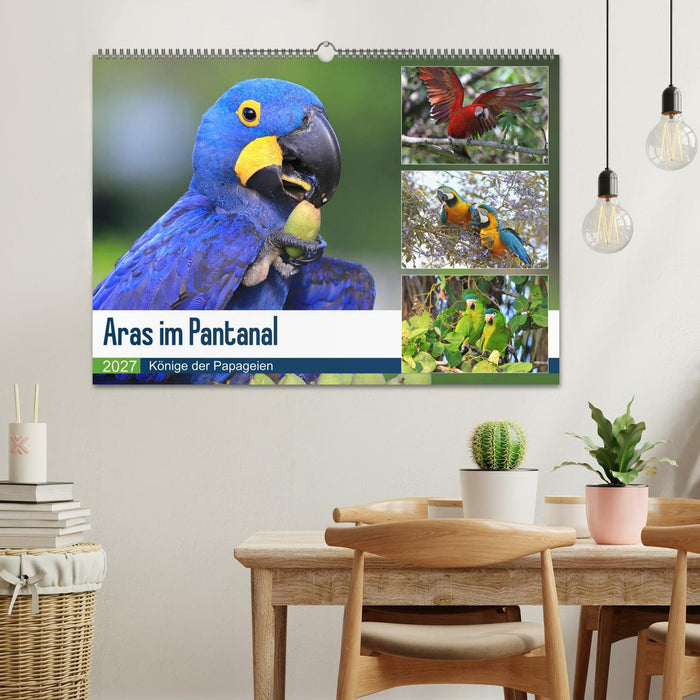 Aras im Pantanal (CALVENDO Wandkalender 2027)