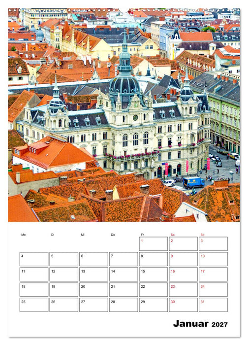 Graz - faszinierende Stadt (CALVENDO Premium Wandkalender 2027)