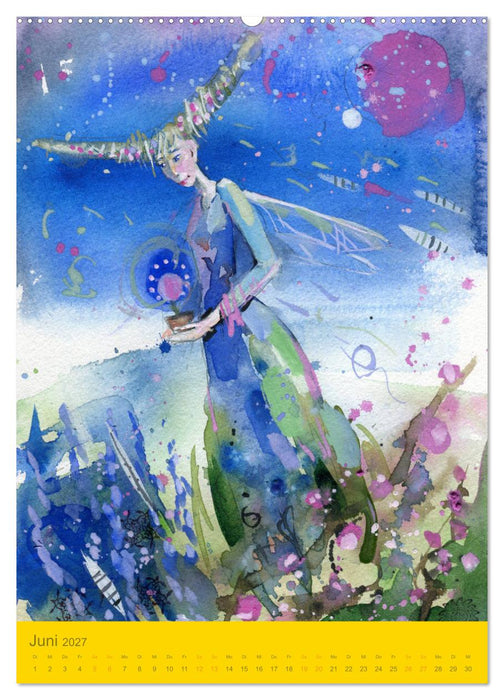 Im Elfenreich- Zauber und Magie der Elfen in schönen Aquarellen (CALVENDO Premium Wandkalender 2027)
