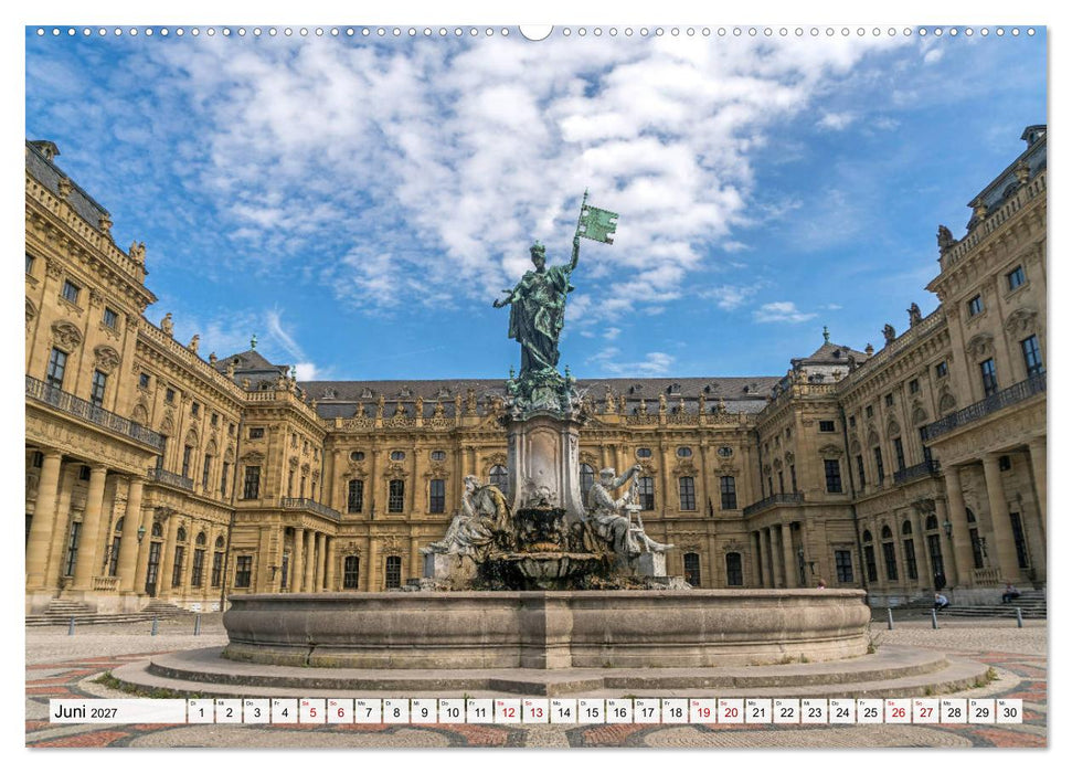 Franken - Bamberg, Bayreuth, Coburg, Nürnberg, Rothenburg, Würzburg (CALVENDO Wandkalender 2027)