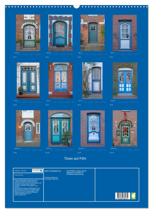 Türen auf Föhr (CALVENDO Wandkalender 2027)