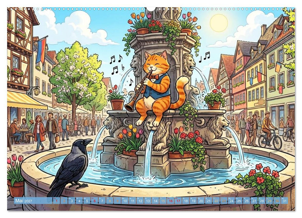 Tierisch musikalisch - Taktgefühl mit Humor (CALVENDO Premium Wandkalender 2027)