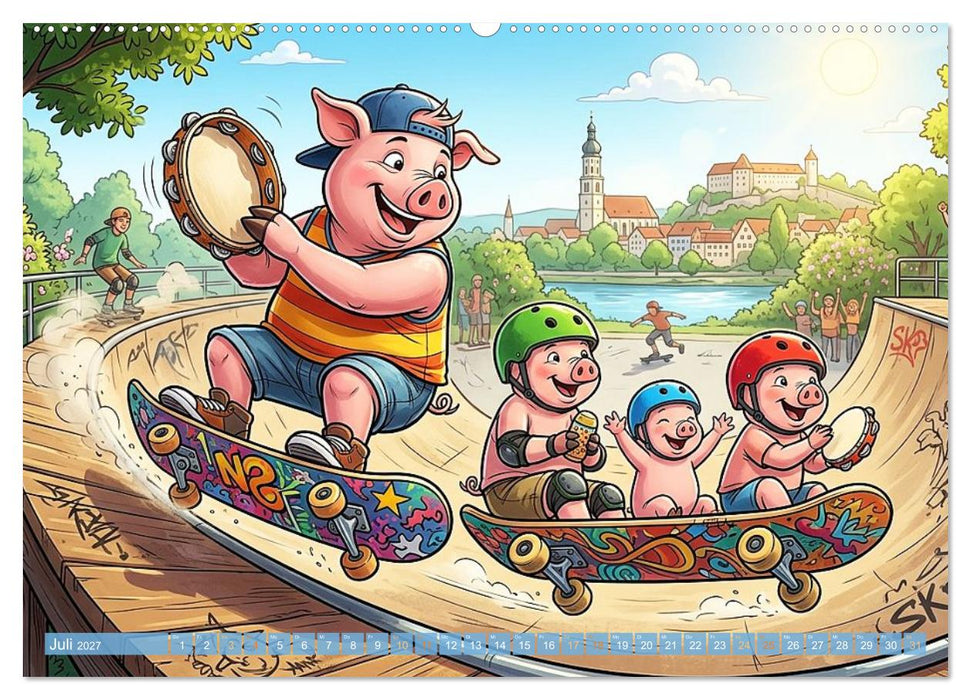 Tierisch musikalisch - Taktgefühl mit Humor (CALVENDO Premium Wandkalender 2027)