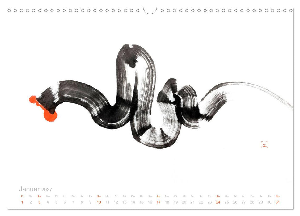 Simply Black and White/ Einfach Schwarz und Weiss - Kunst (CALVENDO Wandkalender 2027)