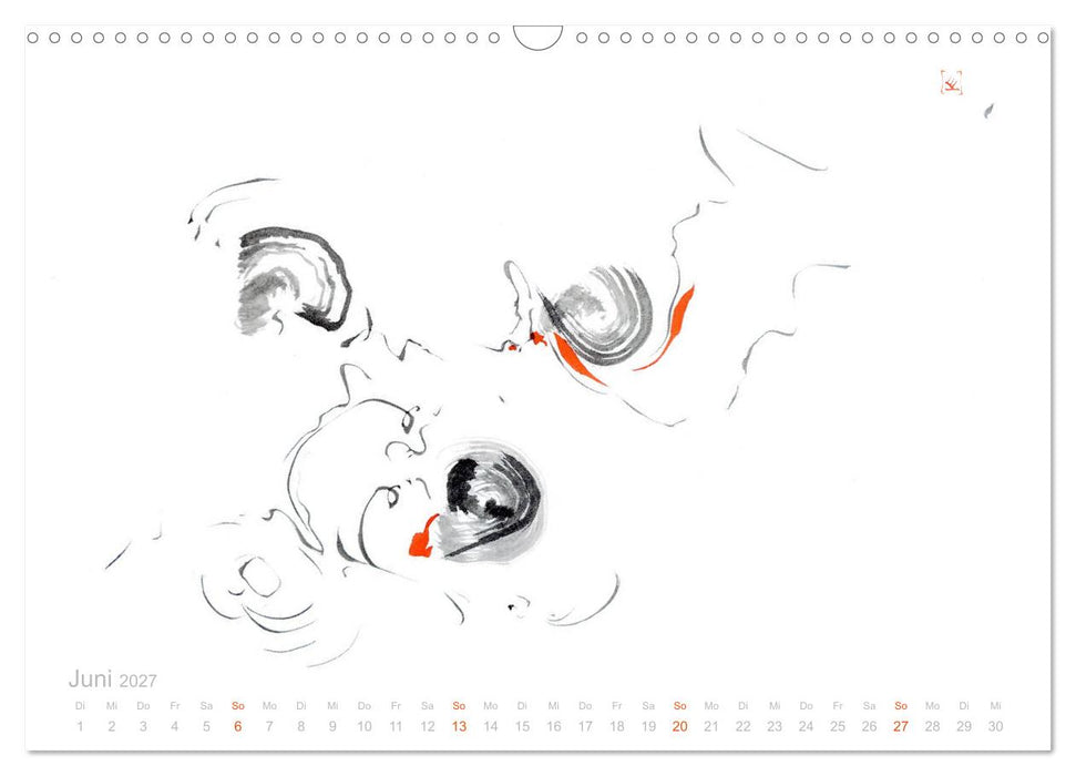 Simply Black and White/ Einfach Schwarz und Weiss - Kunst (CALVENDO Wandkalender 2027)