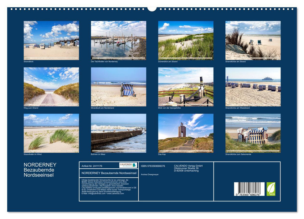 NORDERNEY Bezaubernde Nordseeinsel (CALVENDO Premium Wandkalender 2027)