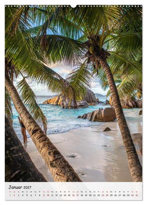 Seychellen -Traumhafte Landschaften (CALVENDO Premium Wandkalender 2027)