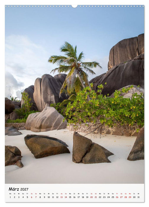Seychellen -Traumhafte Landschaften (CALVENDO Premium Wandkalender 2027)