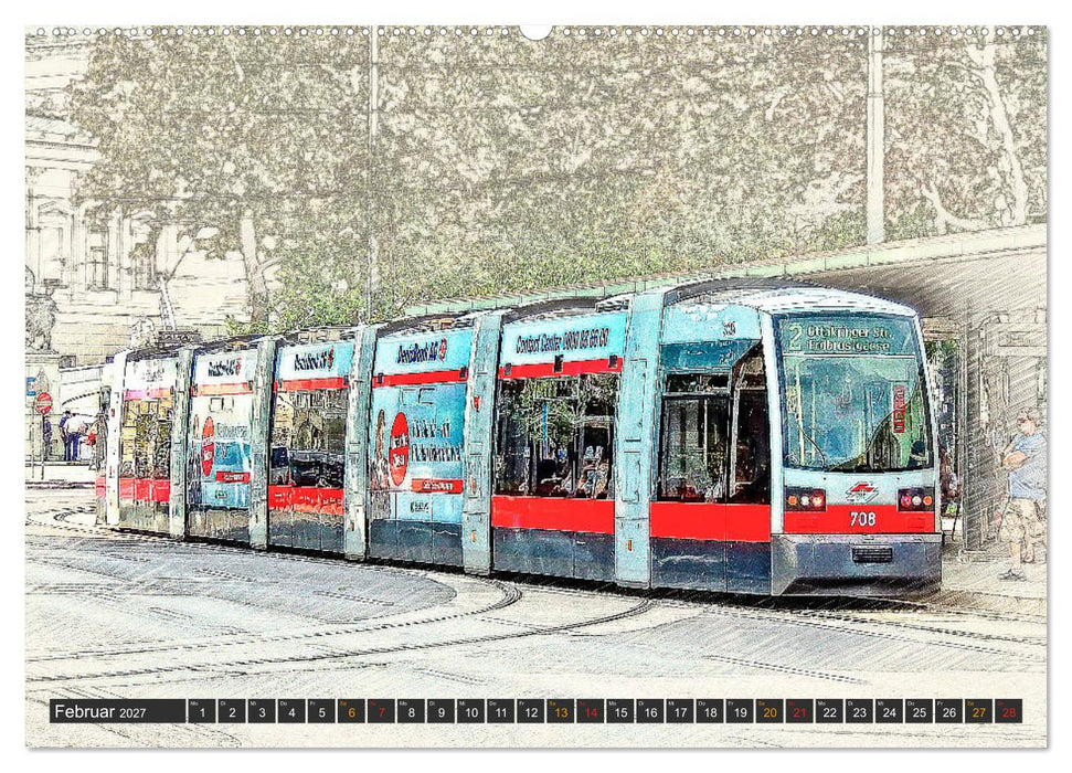 Straßenbahn Faszination (CALVENDO Wandkalender 2027)