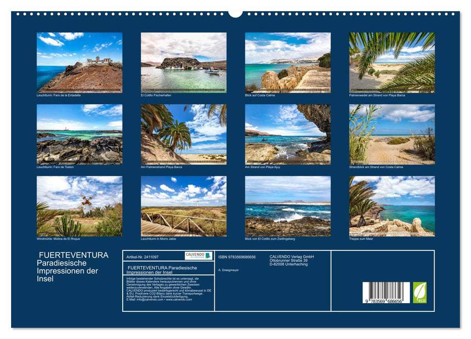 FUERTEVENTURA Paradiesische Impressionen der Insel (CALVENDO Premium Wandkalender 2027)