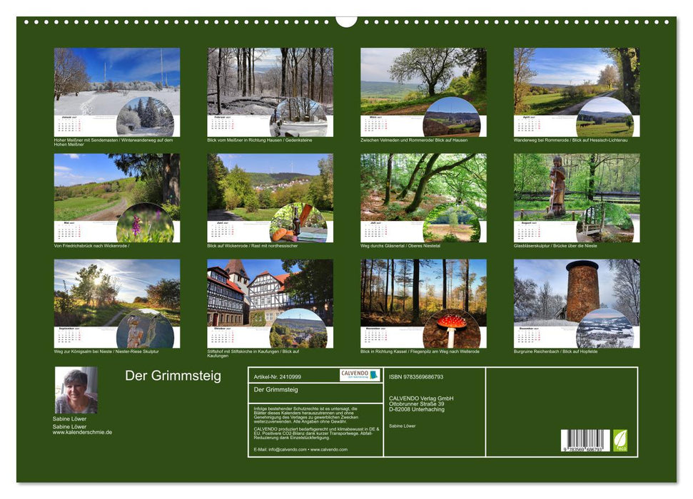 Der Grimmsteig (CALVENDO Wandkalender 2027)