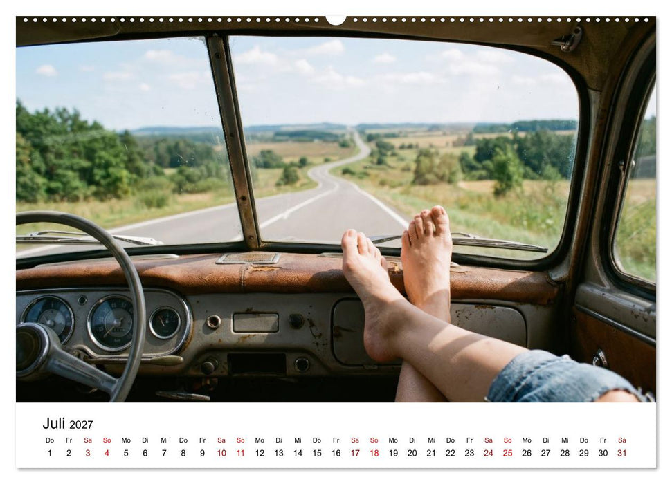 Unten Ohne - Barfuß durchs Jahr (CALVENDO Premium Wandkalender 2027)