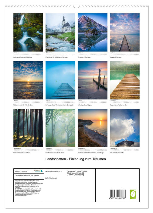 Landschaften - Einladung zum Träumen (CALVENDO Premium Wandkalender 2027)