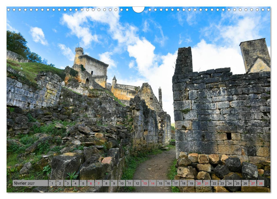 La beauté de la Dordogne – Ancienne et mystique (CALVENDO Calendrier mensuel 2027)