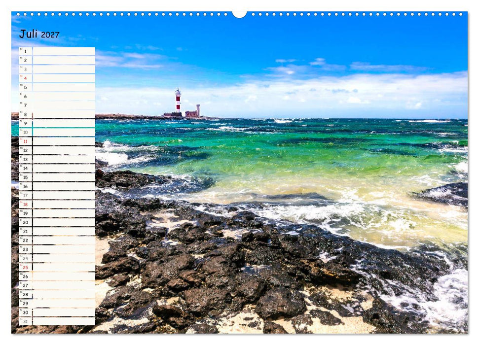 FUERTEVENTURA Geburtstagskalender mit Planerfunktion (CALVENDO Premium Wandkalender 2027)