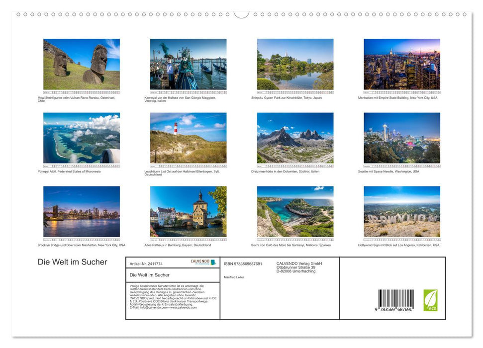 Die Welt im Sucher (CALVENDO Premium Wandkalender 2027)