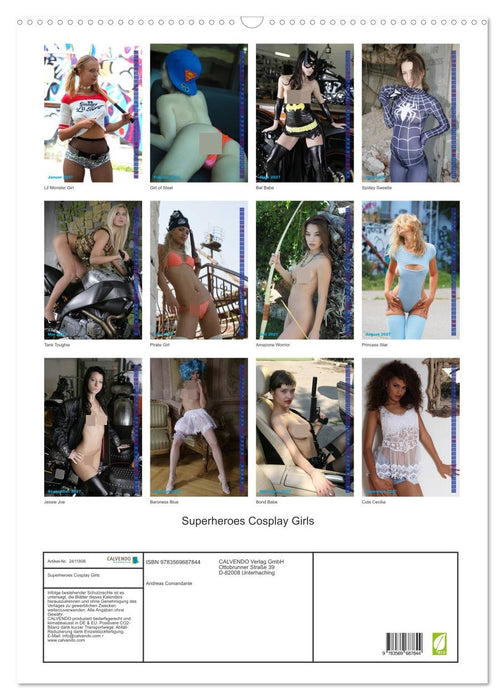 Superheroes Cosplay Girls (CALVENDO Wandkalender 2027)