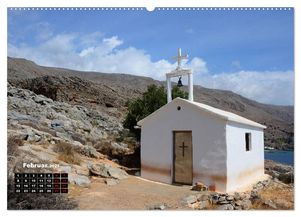 Kapellen und Kirchen auf Kreta (CALVENDO Wandkalender 2027)