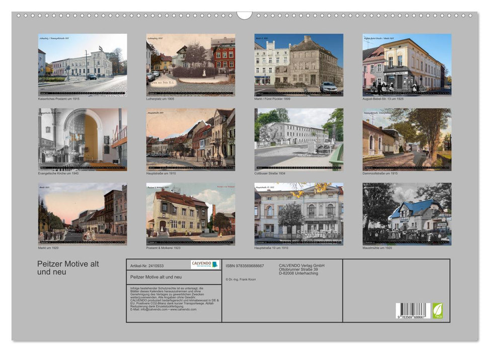 Peitzer Motive alt und neu (CALVENDO Wandkalender 2027)