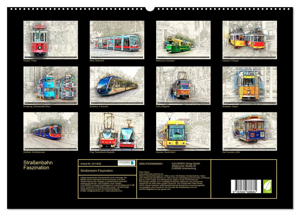 Straßenbahn Faszination (CALVENDO Premium Wandkalender 2027)