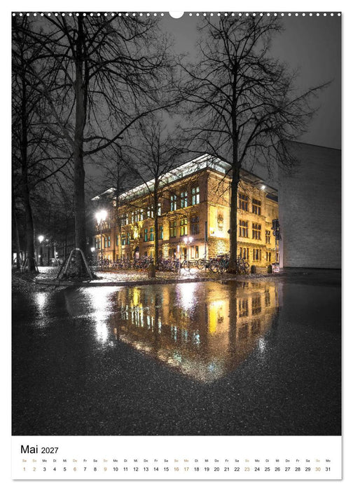 Münster - erstrahlt bei Nacht (CALVENDO Wandkalender 2027)