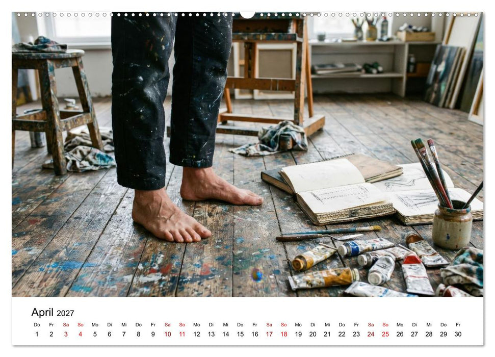 Unten Ohne - Barfuß durchs Jahr (CALVENDO Wandkalender 2027)