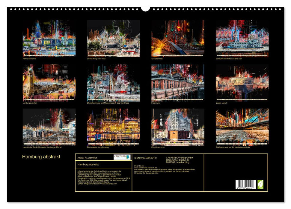 Hamburg abstrakt (CALVENDO Wandkalender 2027)