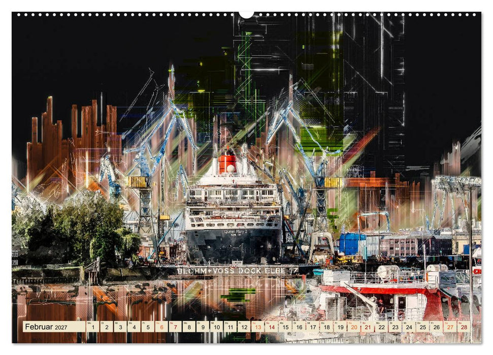 Hamburg abstrakt (CALVENDO Wandkalender 2027)