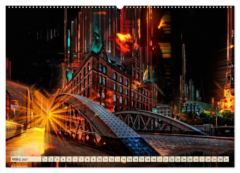 Hamburg abstrakt (CALVENDO Wandkalender 2027)