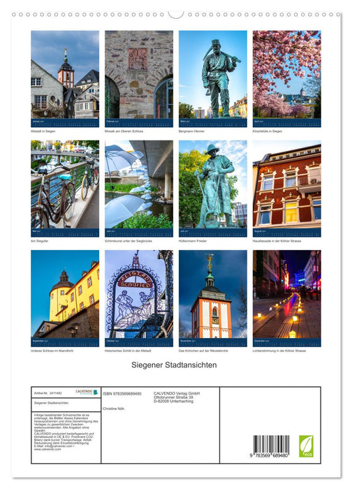 Siegener Stadtansichten (CALVENDO Premium Wandkalender 2027)