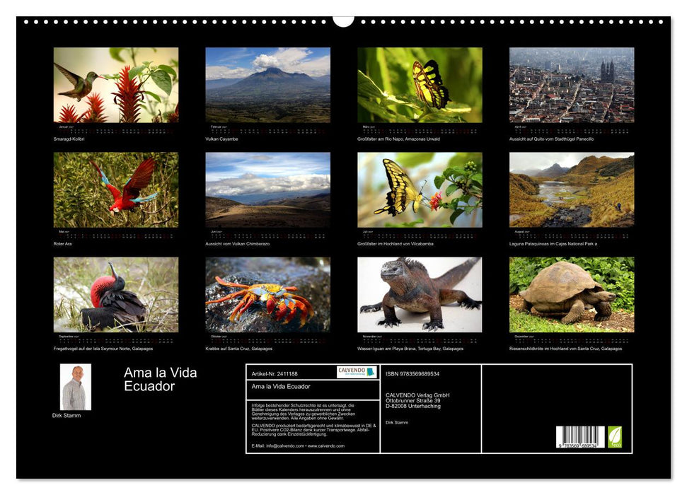 Ama la Vida Ecuador (CALVENDO Wandkalender 2027)