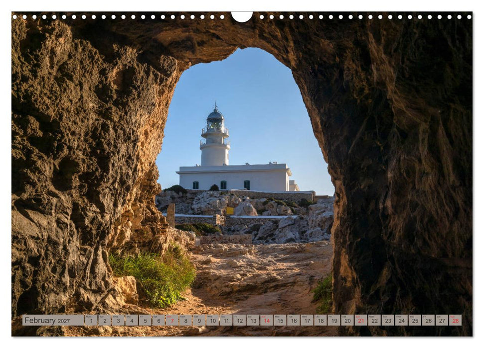 Menorca Untouched paradise in the Mediterranean Sea (CALVENDO Monthly Calendar 2027)