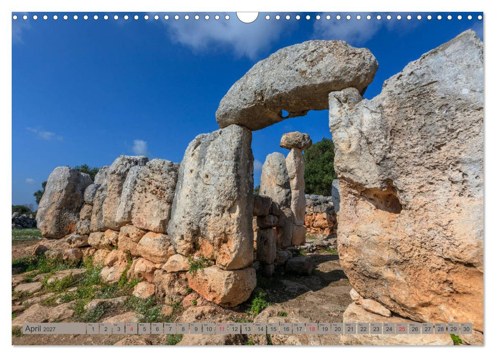 Menorca Untouched paradise in the Mediterranean Sea (CALVENDO Monthly Calendar 2027)