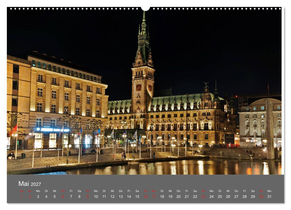 Nightwalk - Hamburg (CALVENDO Wandkalender 2027)