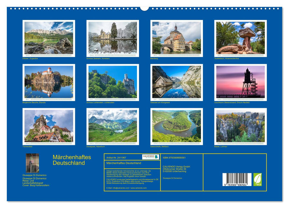 Märchenhaftes Deutschland (CALVENDO Premium Wandkalender 2027)