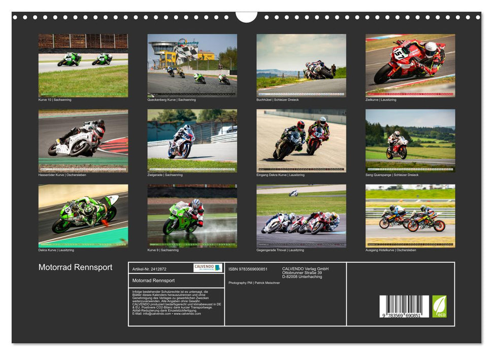 Motorrad Rennsport (CALVENDO Wandkalender 2027)